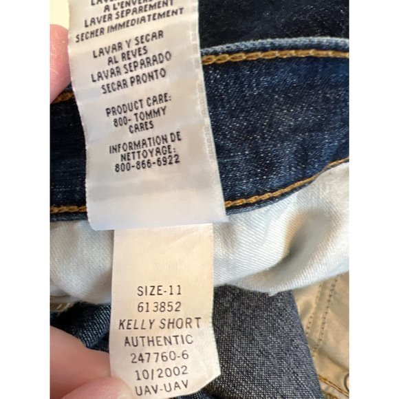 Tommy Hilfiger Y2K Denim Mom Jean Kelly Short Womens/Juniors Size 11 - Picture 5 of 8